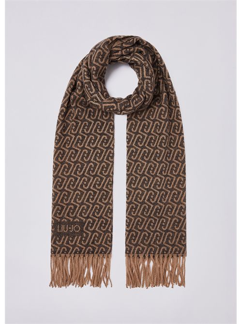 Stola con logo monogram LIU JO | 2F6028T2742/22222